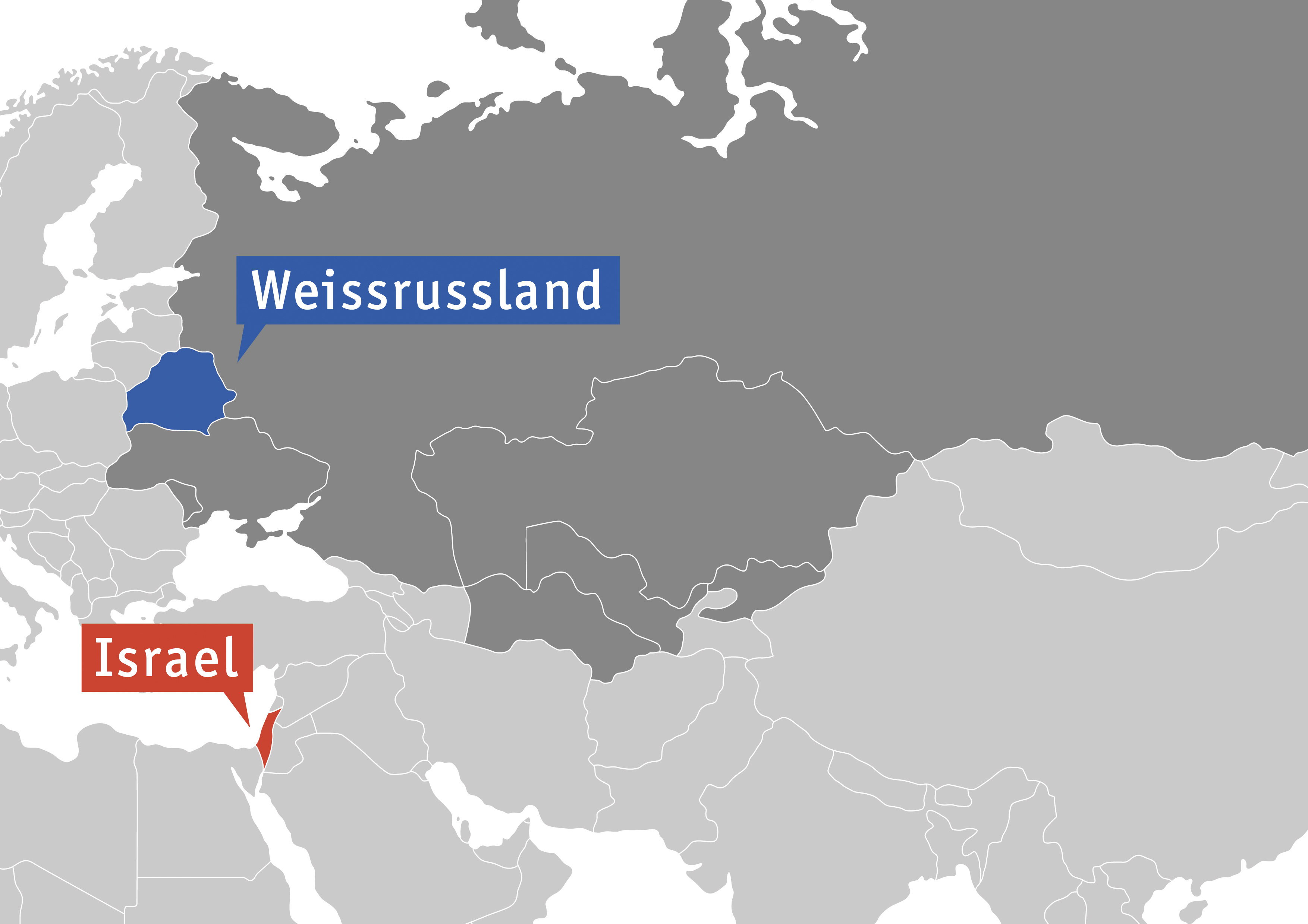 animated map that highlights the countries: Ukraine, Moldavien, Turkmenistan, Usbekistan, Kirgistan, Kasachstan and the regions of Weissrussland and Russland/Sibirien.